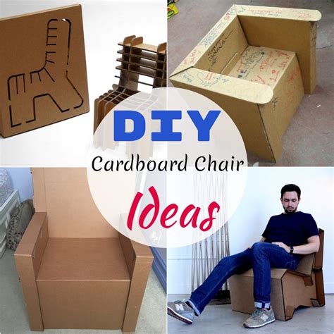 10 DIY Cardboard Chair Ideas Instructions DIYnCrafty