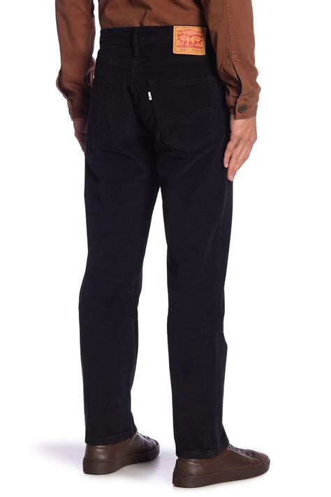 Levi's 514 Straight Mineral Black Corduroy Pants for Men - Lyst