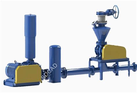 Sdcad Brand Customization Pneumatic Conveying System For Zinc Roasted Alumina Clay Powder In