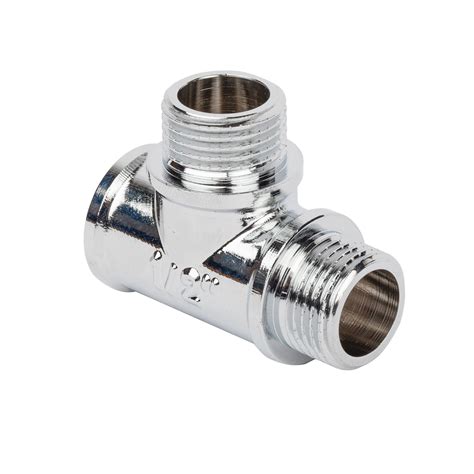 Equal Tee Connector For Pex Al Pex Pipe Compression Brass Fittings