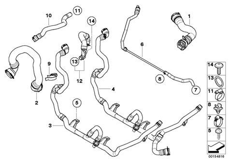 Bmw Xi Line Heater Return Thermostat Cooling Hoses System