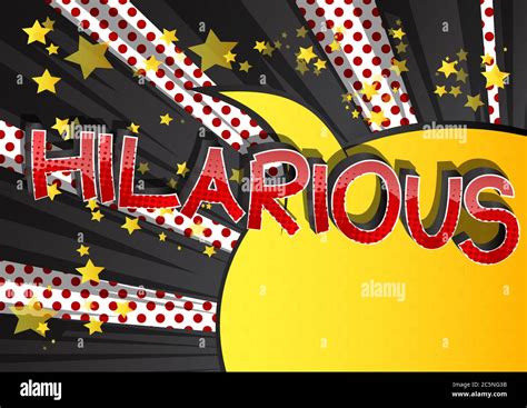 hilarious comic book style cartoon words  abstract background stock