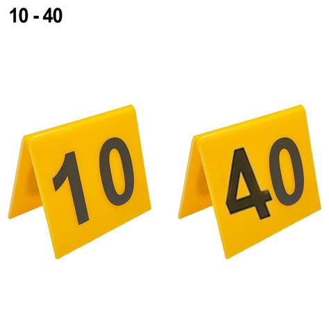 Table number signs 1-40 Table numbering Table display Table number ...