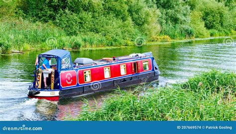 Summer Holidays On The River Editorial Stock Image Image Of Narrow