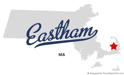 Map of Eastham, MA, Massachusetts