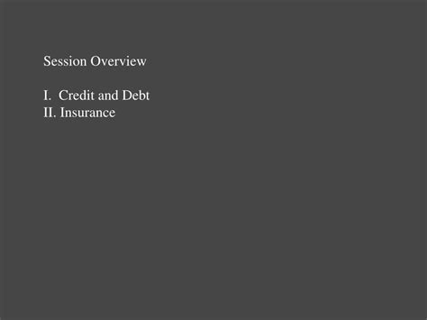 Ppt Credit Debt And Insurance Powerpoint Presentation Free Download Id 2960412