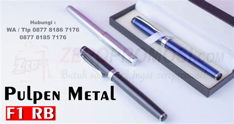 Pulpen Promosi Metal Ballpoint F1 RB Pulpen Premium Zeropromosi