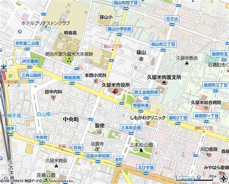 久留米市役所市民文化部 市民税課（久留米市市役所・区役所・役場その他施設・団体）の電話番号・住所・地図｜マピオン電話帳