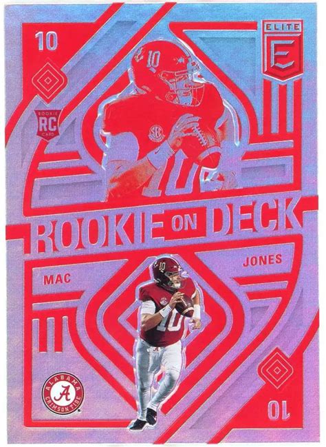 NFL 2021 Panini Donruss Elite Single Card Mac Jones RD5 Rookie On Deck