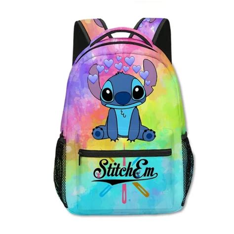 Sac Dos Stitch Pour Colier Du Primaire Cartable De Dehors Dessin Anim