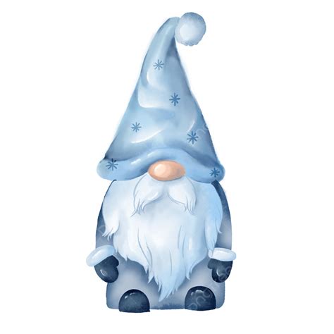 Winter Watercolor Gnome Illustration Winter Gnome Illustration PNG