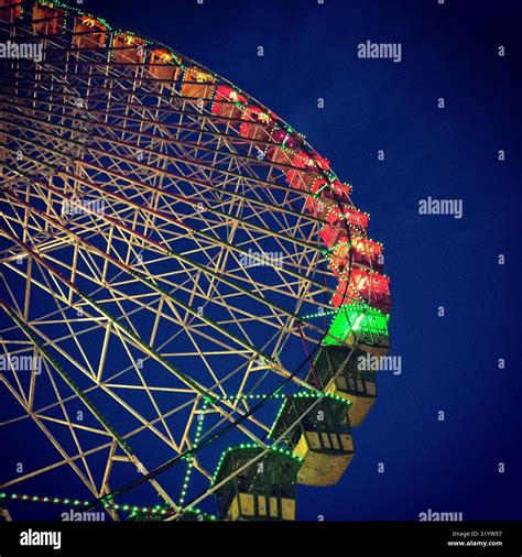 Ferris wheel at night Stock Photo - Alamy