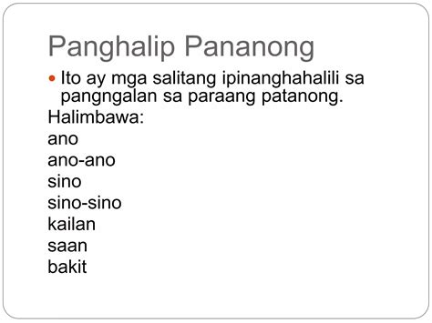 Ang Panghalip At Ang Mga Uri Nitopptx