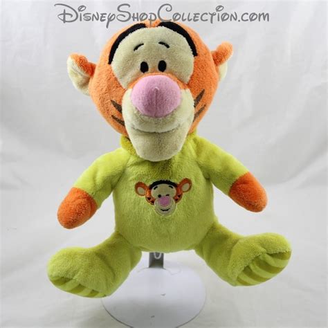 Peluche Tigrou Nicotoy Disney Pyjama Vert B B Cm Disneyshopco