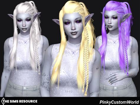 The Sims Resource Bonus Recolor Of Darknightts Lithunium Hair