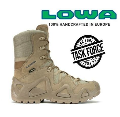 Lowa ZEPHYR GTX HI TF Task Force Terrain Military Suede Coyote Boots