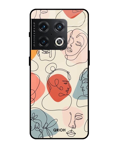 Buy Abstract Faces Printed Premium Glass Cover For OnePlus 10 Pro 5G