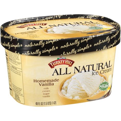 Turkey Hill All Natural Homemade Vanilla Ice Cream 48 Oz Shipt