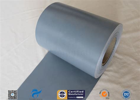 Waterproof Fire Resistant 300g Gray PVC Coated Heat Resistant