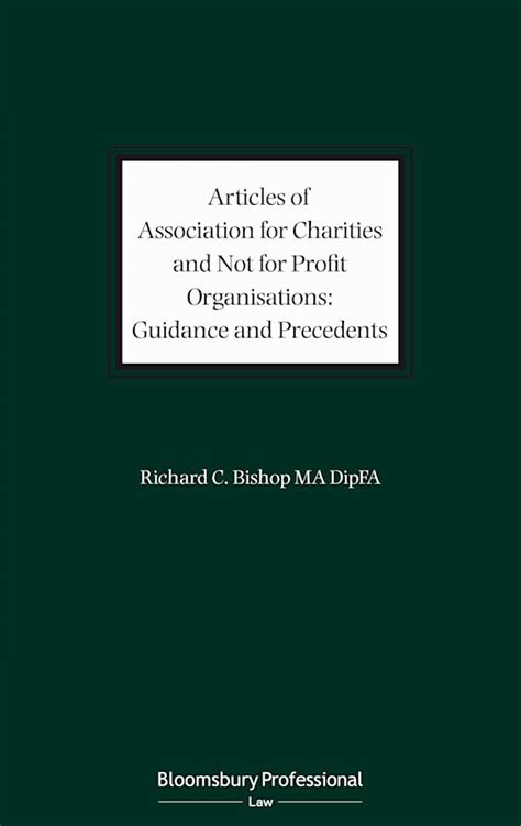 Articles Of Association For Charities And Not For Profit Organisations