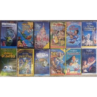 Lote Fitas Vhs Infantil Desenho Filme Disney Shopee Brasil