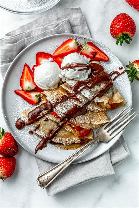 Vegan Nutella Strawberry Crepes - Plant Craft