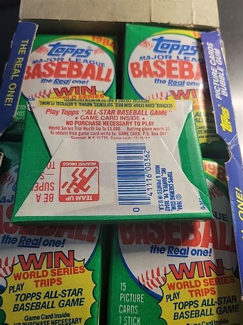 1984 TOPPS BASEBALL WAX PACK UNOPENED Possible Don Mattingly