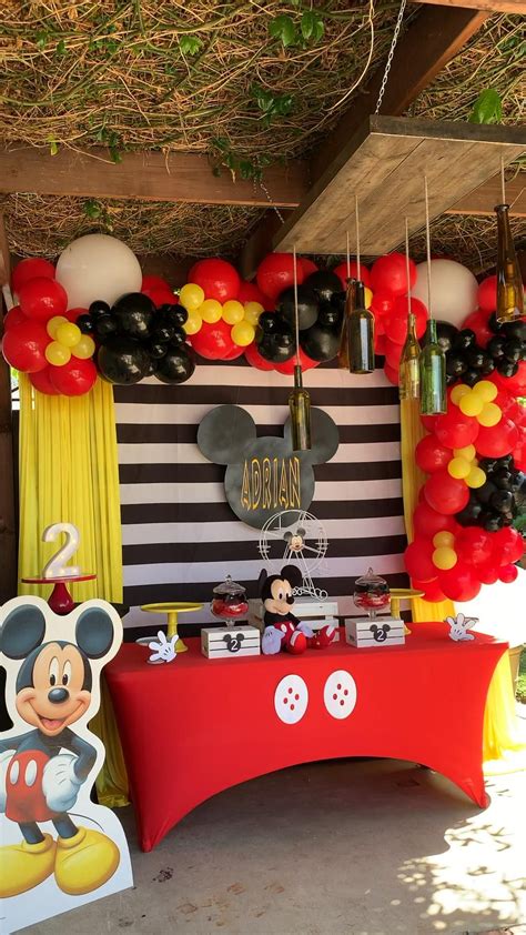 Diy Mickey Mouse Themed Birthday Party With Free Printables Artofit