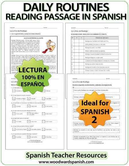 La Rutina Diaria Worksheet Answers Armes