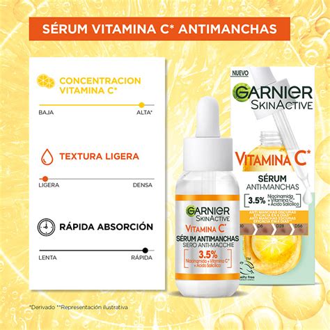 SKINACTIVE VITAMINA C sérum antimanchas Anti taches Garnier Perfumes Club