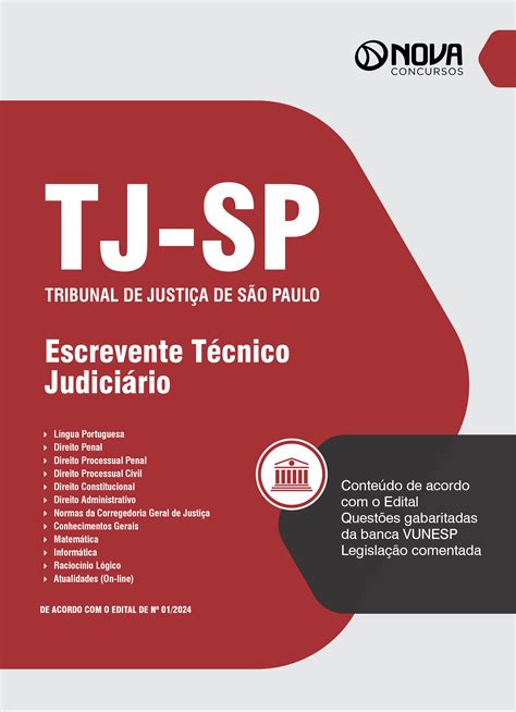 Apostila Tj Sp Em Pdf Escrevente T Cnico Judici Rio