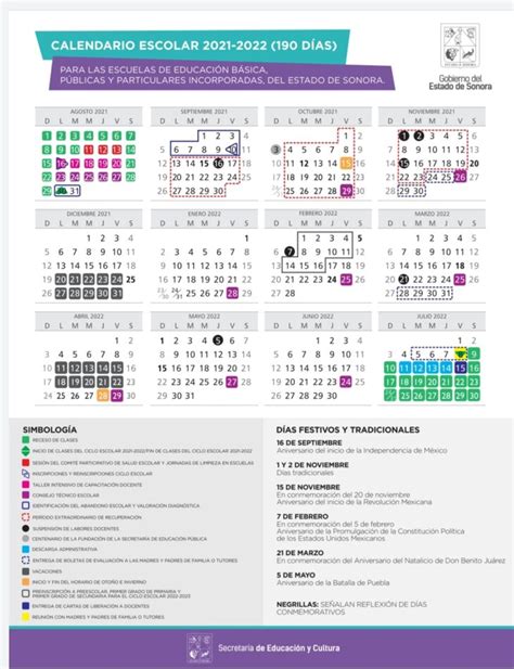 Este Es El Calendario Escolar Para Educaci N B Sica En Sonora