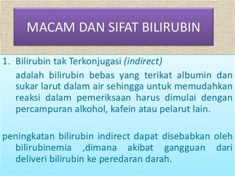 Ppt Bilirubin