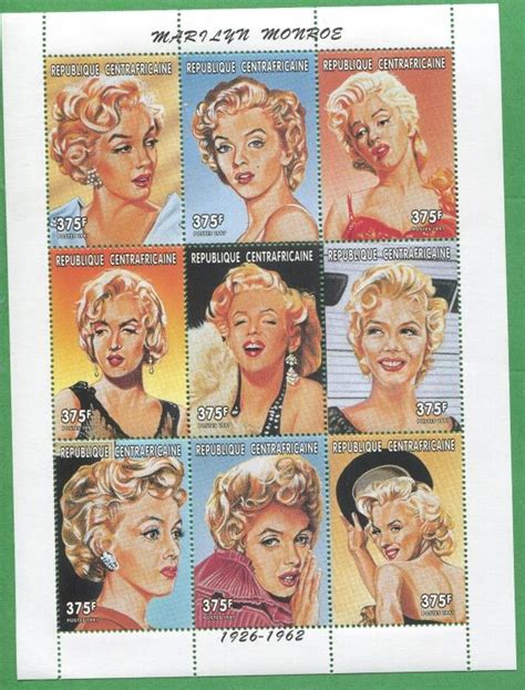 Marilyn Monroe Stamp Sheet 57 Koleksi Gambar