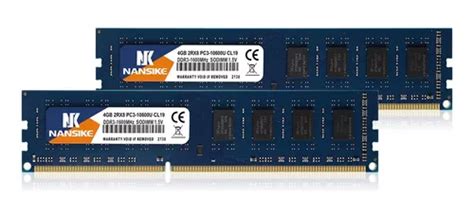 Memoria Para Pc Nansike Ram De 8 Gb 2 X 4 Gb Pc3 10600 Ddr Meses