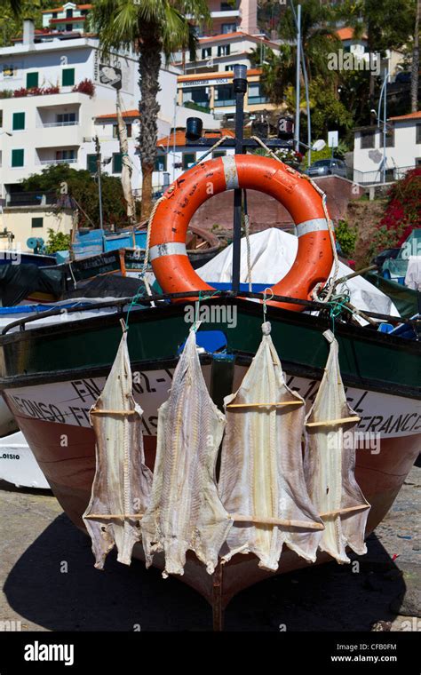 Camara De Lobos Harbour Madeira Stock Photo Alamy