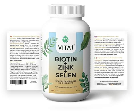 Vita Biotin G Zink Selen Tabletten Stk Ab