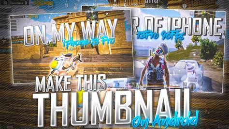 How To Make Pubgbgmi Thumbnail😱 Bgmipubg Thumbnail Tutorial On