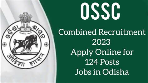 Ossc Combined Recruitment Apply Online For Posts Jobs In