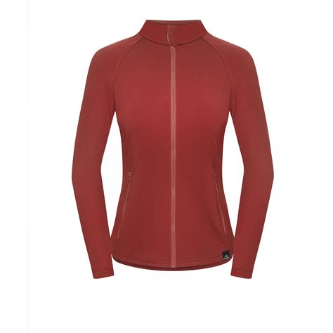 Bluza VIK FULL ZIP WOMEN oaky red odzież damska bluzy Fjord Nansen