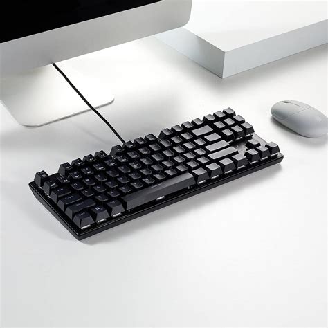 Hexgears GK13 Mechanical Keyboard 87 Keys TKL Wired Black Keyboard RGB ...