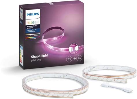 Philips Hue Lightstrip Plus Tira Inteligente LED 2m 1m Alimentador