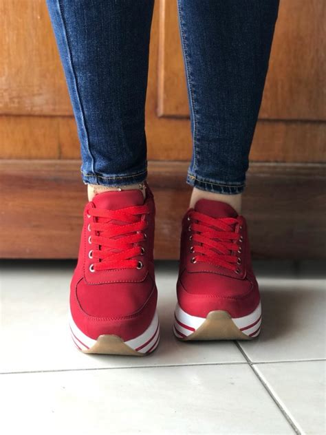 Venta Tenis Rojos De Moda En Stock