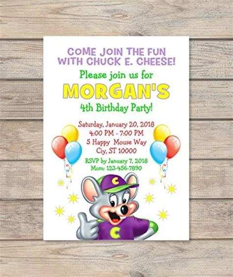 Chuck E Cheese Party Invitations | atelier-yuwa.ciao.jp