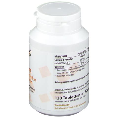 VitaWorld Vitamin C 1000 Gepuffert Quercetin 120 St Shop Apotheke