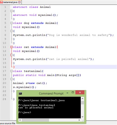 Abstract Class In Java Programing Language Code For Java C