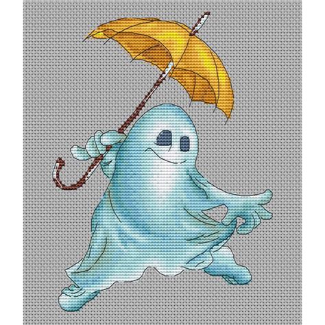 Ghost Cross Stitch Pattern Pdf Halloween Cross Stitch Hall Inspire