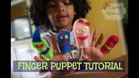 How To Make Finger Puppets No Sew Diy Tutorial For Kids Youtube