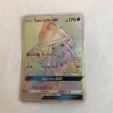 Tapu Lele Gx Rainbow Rare Full Art Ebay