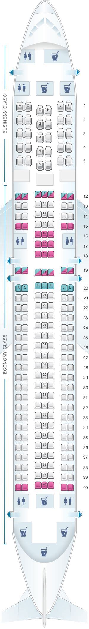 Seat Map Latam Airlines Boeing B767 300 Latam Airlines Lan Airlines